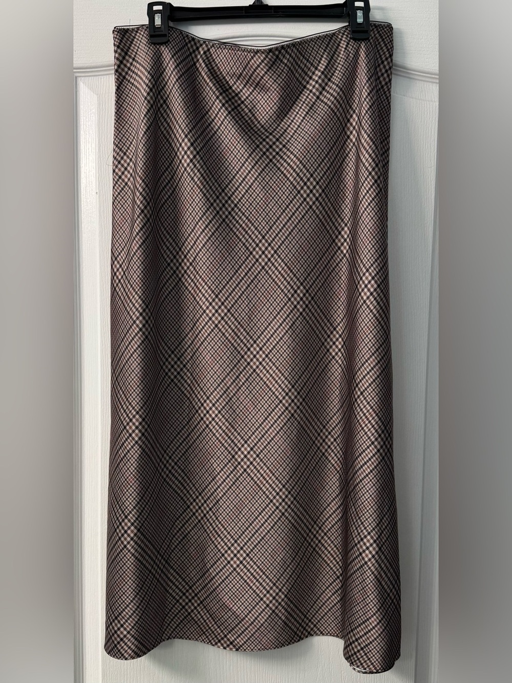 Vince Pressed Plaid Satin Slip Skirt from Nordstrom - Picture 7 of 14